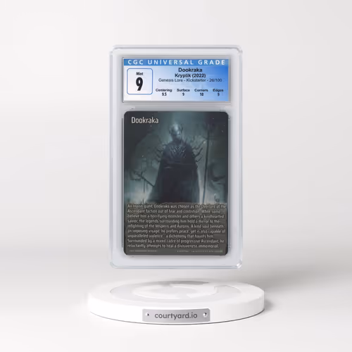 2022 Kryptik Genesis Lore - Kicks - #26/100 Dookraka (CGC 9 MINT)