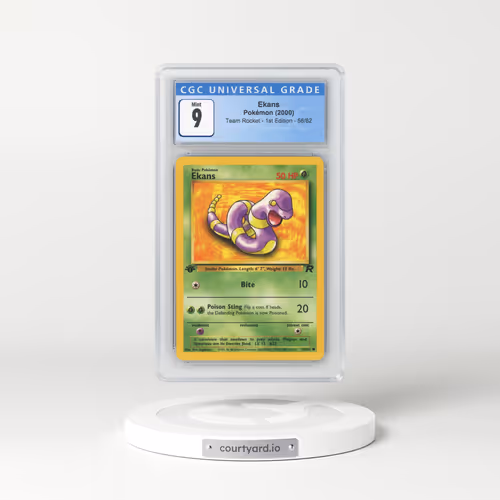 2000 Team Rocket #56/82 Ekans - 1st Edition 1st Edition (CGC 9 MINT)