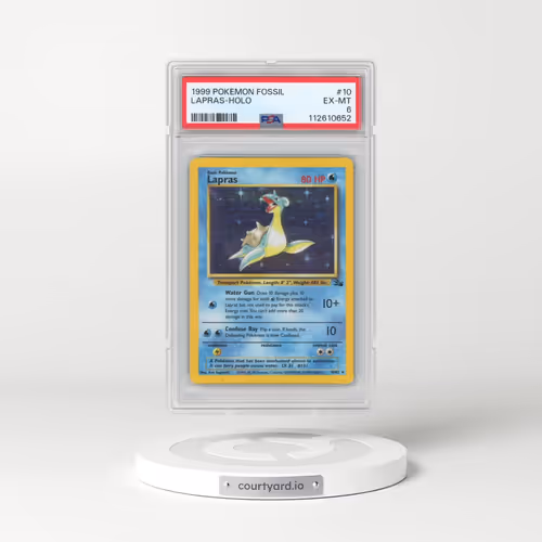 1999 Pokémon Fossil #10 Lapras - Holo (PSA 6 EX-MT)