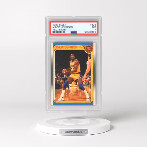 1988 Fleer #123 Magic Johnson - All-Star (PSA 7 NM)
