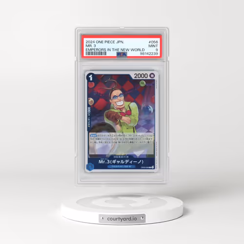 2024 One Piece Japanese OP09-Emperors in the New World #056 Mr. 3 (PSA 9 MINT)