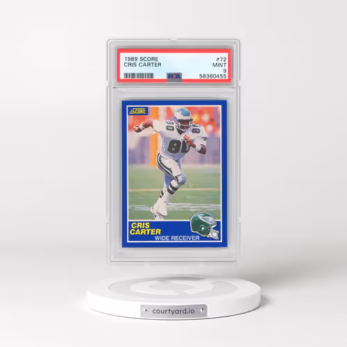 1989 Score #72 Cris Carter (PSA 9 MINT)