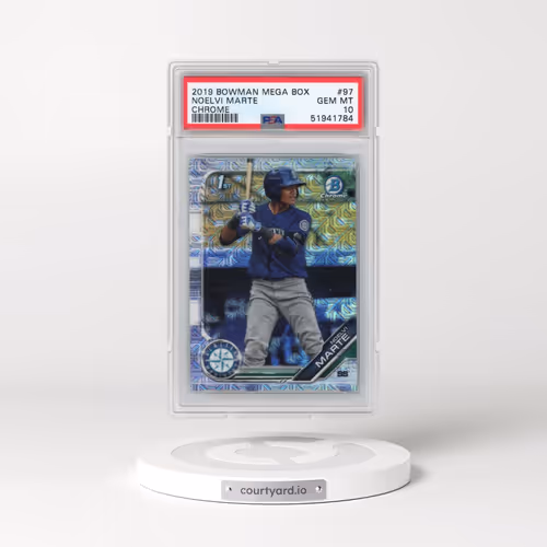 2019 Bowman Mega Box Chrome #97 Noelvi Marte (PSA 10 GEM MINT)