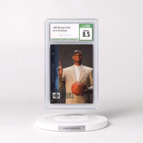 1997 Upper Deck #114 Tim Duncan (CSG 8.5 NM-MT+)