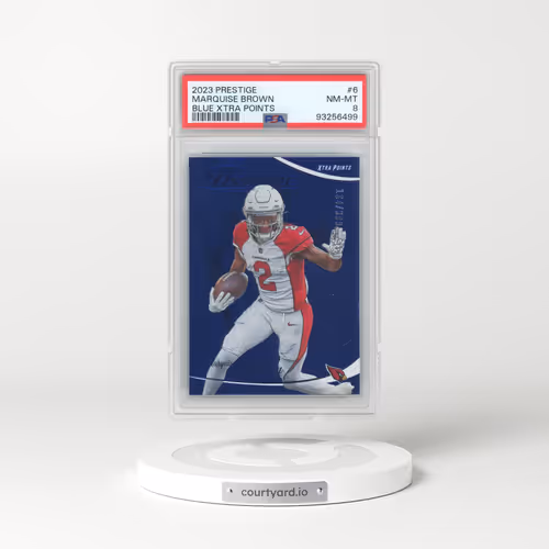 2023 Panini Prestige #6 Marquise Brown - Blue Xtra Points (PSA 8 NM-MT)