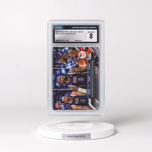 2024 Topps Now Olympic Games #26 Kevin Durant/LeBron James/Steph Curry (CGC 8 NM-MT)