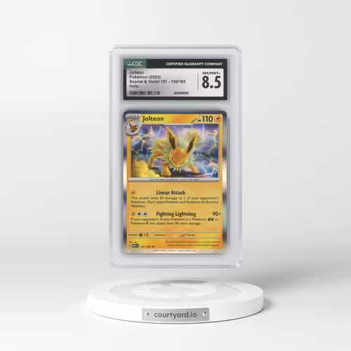 2023 Scarlet & Violet 151 - MEW EN #135/165 Jolteon - Holo (CGC 8.5 NM-MT+)