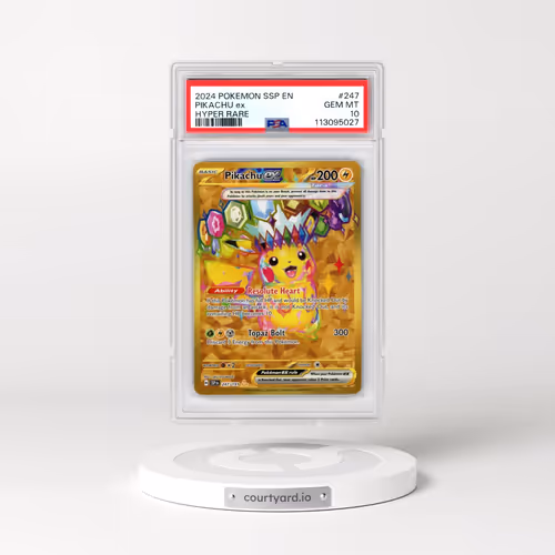 2024 Pokémon Ssp EN-Surging Sparks #247 Pikachu EX - Holo Hyper Rare (PSA 10 GEM MINT)
