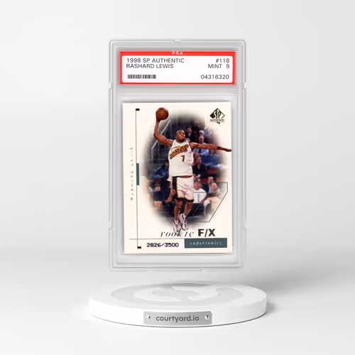 1998 SP Authentic #118 Rashard Lewis (PSA 9 MINT)