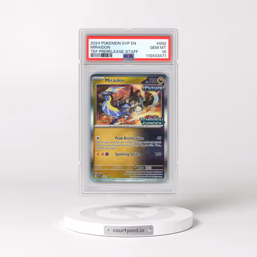 2024 Pokémon Svp EN-SV Black Star Promo #092 Miraidon - Temporal Forces Prerelease-Staff (PSA 10 GEM