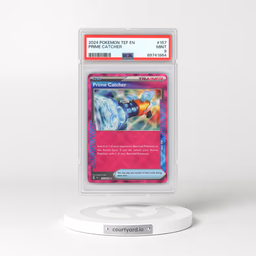 2024 Pokémon Tef EN-Temporal Forces #157 Prime Catcher (PSA 9 MINT)