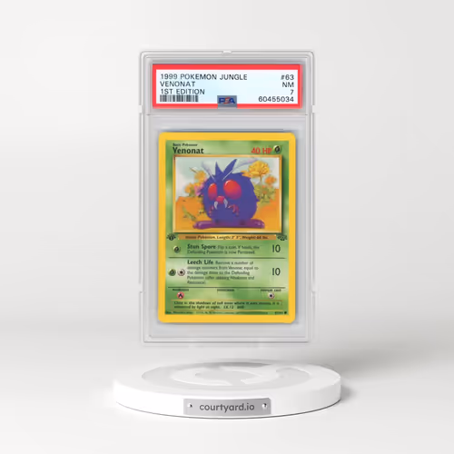 1999 Pokémon Jungle #63 Venonat - 1st Edition (PSA 7 NM)