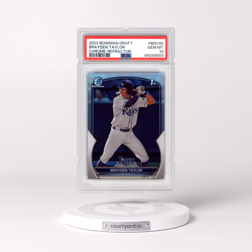 2023 Bowman Draft #BDC60 Brayden Taylor - Chrome-Refractor (PSA 10 GEM MINT)