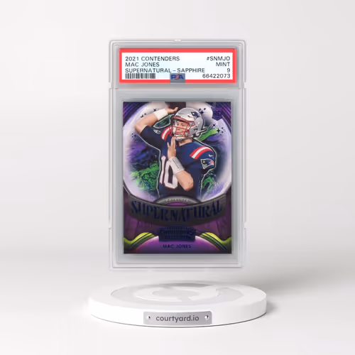 2021 Panini Contenders Supernatural #SNMJO Mac Jones - Sapphire (PSA 9 MINT)