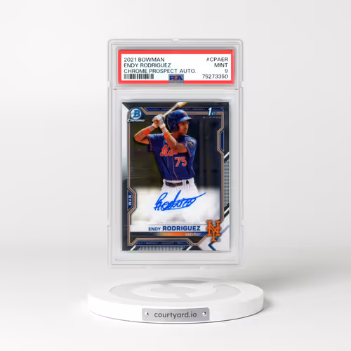 2021 Bowman Chrome Prospect Autographs #CPAER Endy Rodriguez (PSA 9 MINT)