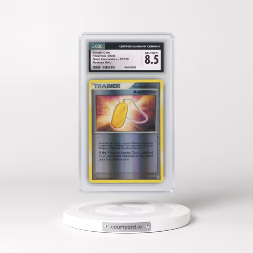 2008 Great Encounters #97/106 Amulet Coin - Reverse Holo (CGC 8.5 NM-MT+)