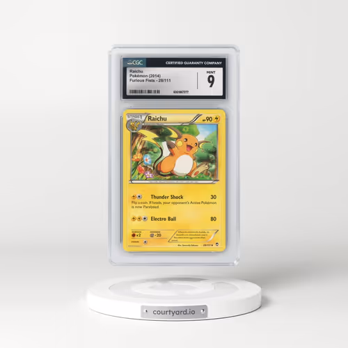 2014 Furious Fists #28/111 Raichu (CGC 9 MINT)