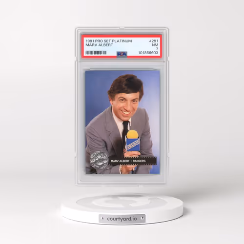 1991 Pro Set Platinum #291 Marv Albert (PSA 7 NM)