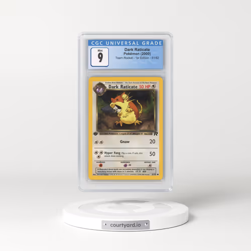 2000 Team Rocket #51/82 Dark Raticate - 1st Edition 1st Edition (CGC 9 MINT)