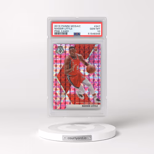 2019 Panini Mosaic #247 Nassir Little - Pink Camo (PSA 10 GEM MINT)