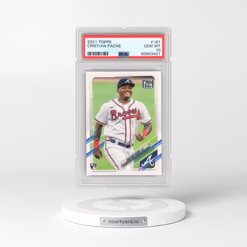 2021 Topps #187 Cristian Pache (PSA 10 GEM MINT)