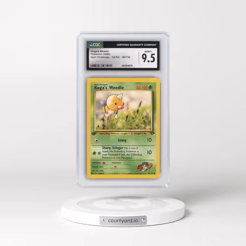 2000 Gym Challenge #82/132 Koga's Weedle - 1st Edition 1st Edition (CGC 9.5 MINT+)