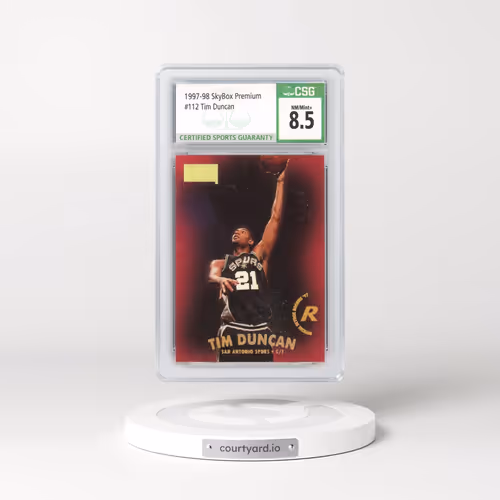 1997 SkyBox Premium #112 Tim Duncan (CSG 8.5 NM-MT+)