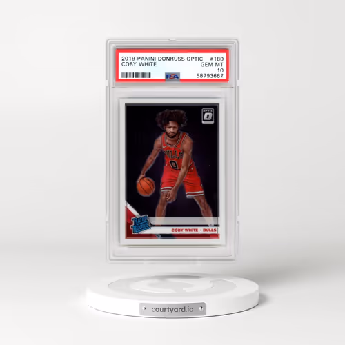 2019 Panini Donruss Optic #180 Coby White (PSA 10 GEM MINT)