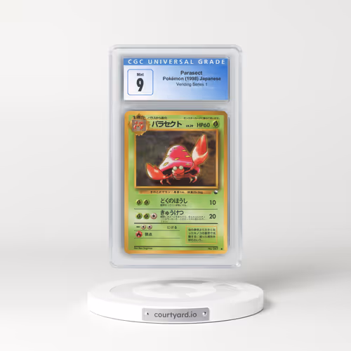 1998 Vending Series 1 (Pokeball Symbol. Glossy) Parasect (CGC 9 MINT)