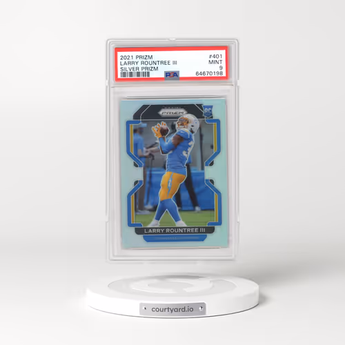 2021 Panini Prizm #401 Larry Rountree III - Silver Prizm (PSA 9 MINT)