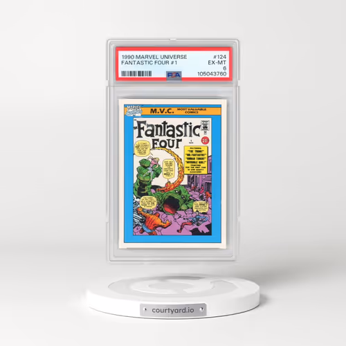 1990 Marvel Universe #124 Fantastic Four #1 (PSA 6 EX-MT)