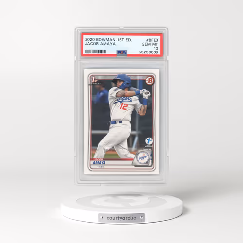 2020 Bowman 1st Edition #BFE3 Jacob Amaya (PSA 10 GEM MINT)