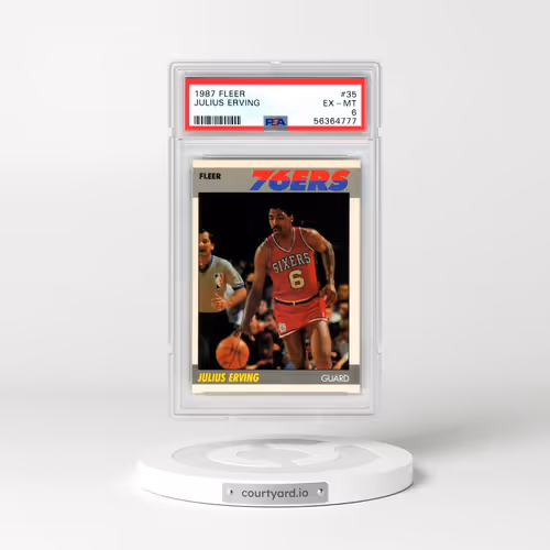1987 Fleer #35 Julius Erving (PSA 6 EX-MT)