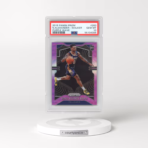 2019 Panini Prizm #263 Nickeil Alexander-Walker - Purple Wave (PSA 10 GEM MINT)