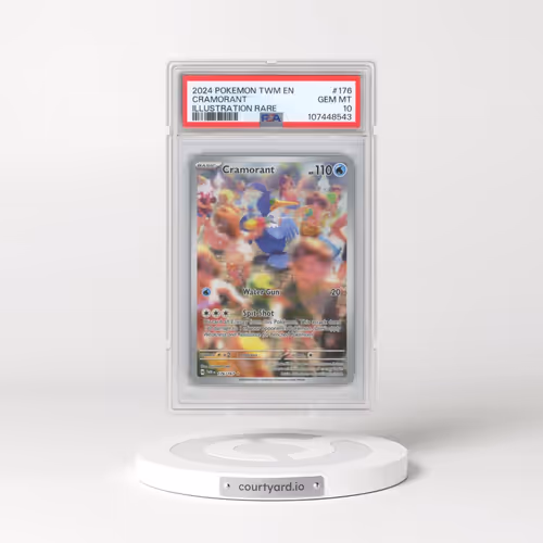 2024 Pokémon Twm EN-Twilight Masquerade #176 Cramorant - Illustration Rare (PSA 10 GEM MINT)