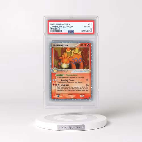 2005 Pokémon EX Emerald #92 Camerupt EX - Holo Holo (PSA 8 NM-MT)