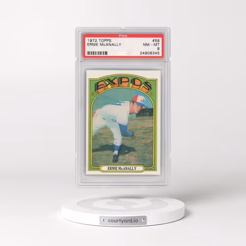 1972 Topps #58 Ernie McAnally (PSA 8 NM-MT)