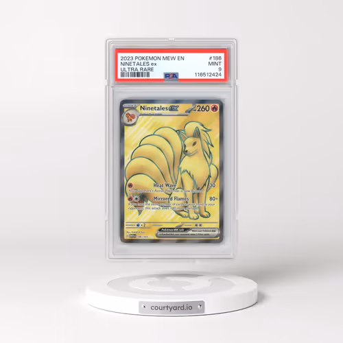 2023 Pokémon Mew EN-151 #186 Ninetales EX - Holo Ultra Rare (PSA 9 MINT)