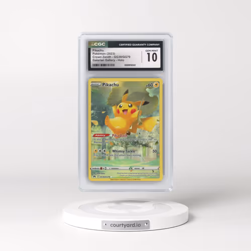 2023 Crown Zenith #GG30/GG70 Pikachu - Galarian Gallery Holo (CGC 10 GEM MINT)