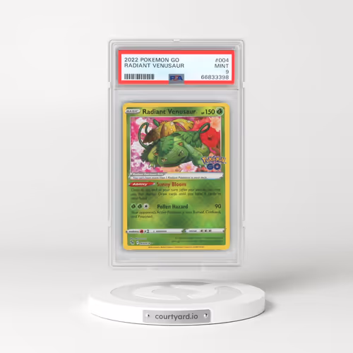 2022 Pokémon Go #004 Radiant Venusaur - Holo (PSA 9 MINT)
