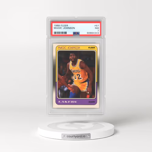 1988 Fleer #67 Magic Johnson (PSA 7 NM)