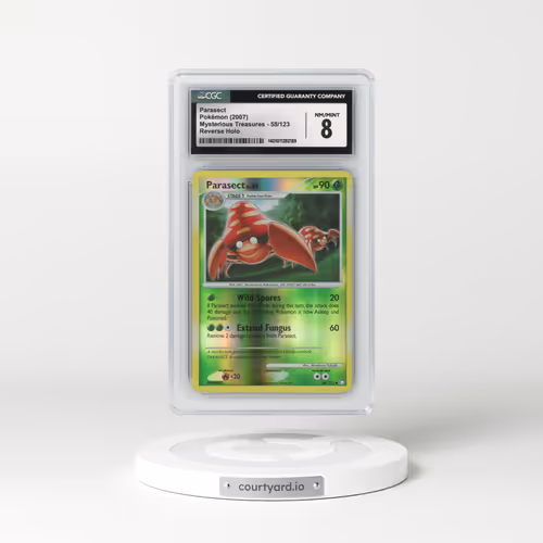2007 Mysterious Treasures #58/123 Parasect - Reverse Holo (CGC 8 NM-MT)