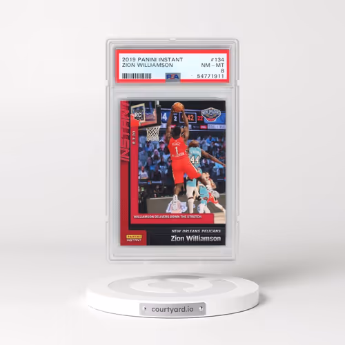 2019 Panini Instant #134 Zion Williamson (PSA 8 NM-MT)