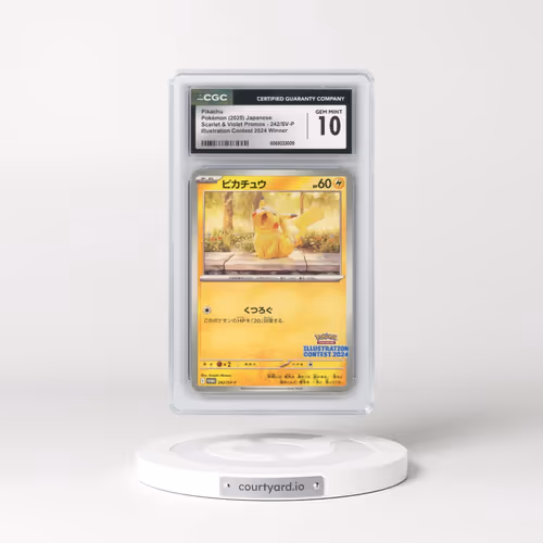 2025 Pokémon SV-P Promo #242 Pikachu - Illustration Contest 2024 (CGC 10 GEM MINT)
