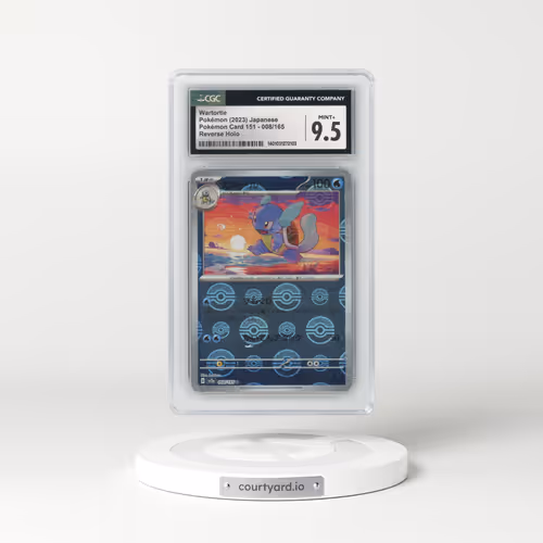 2023 Pokémon Card 151 #008/165 Wartortle - Reverse Holo Poke Ball (CGC 9.5 MINT+)