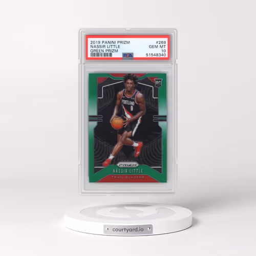 2019 Panini Prizm #269 Nassir Little - Green Prizm (PSA 10 GEM MINT)
