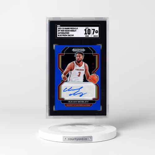 2022 Panini Prizm Draft Picks #DP-MOB Isaiah Mobley - Auto. Blue Prizm (SGC 7 NM)