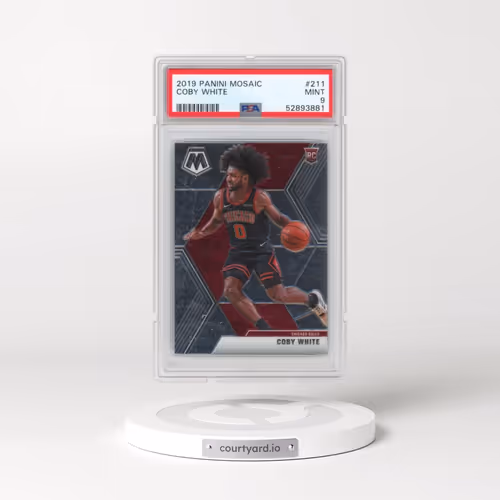2019 Panini Mosaic #211 Coby White (PSA 9 MINT)