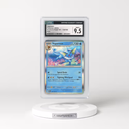 2023 Pokémon 151 #134 Vaporeon - Holo (CGC 9.5 MINT+)