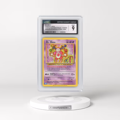 2023 Trading Card Game Classic - CLV, CLC, CLB #013/034 Mr. Mime - Blastoise & Suicune ex Deck - CLB Holo (CGC 9 MINT)